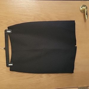 Banana Republic black textured pencil skirt.